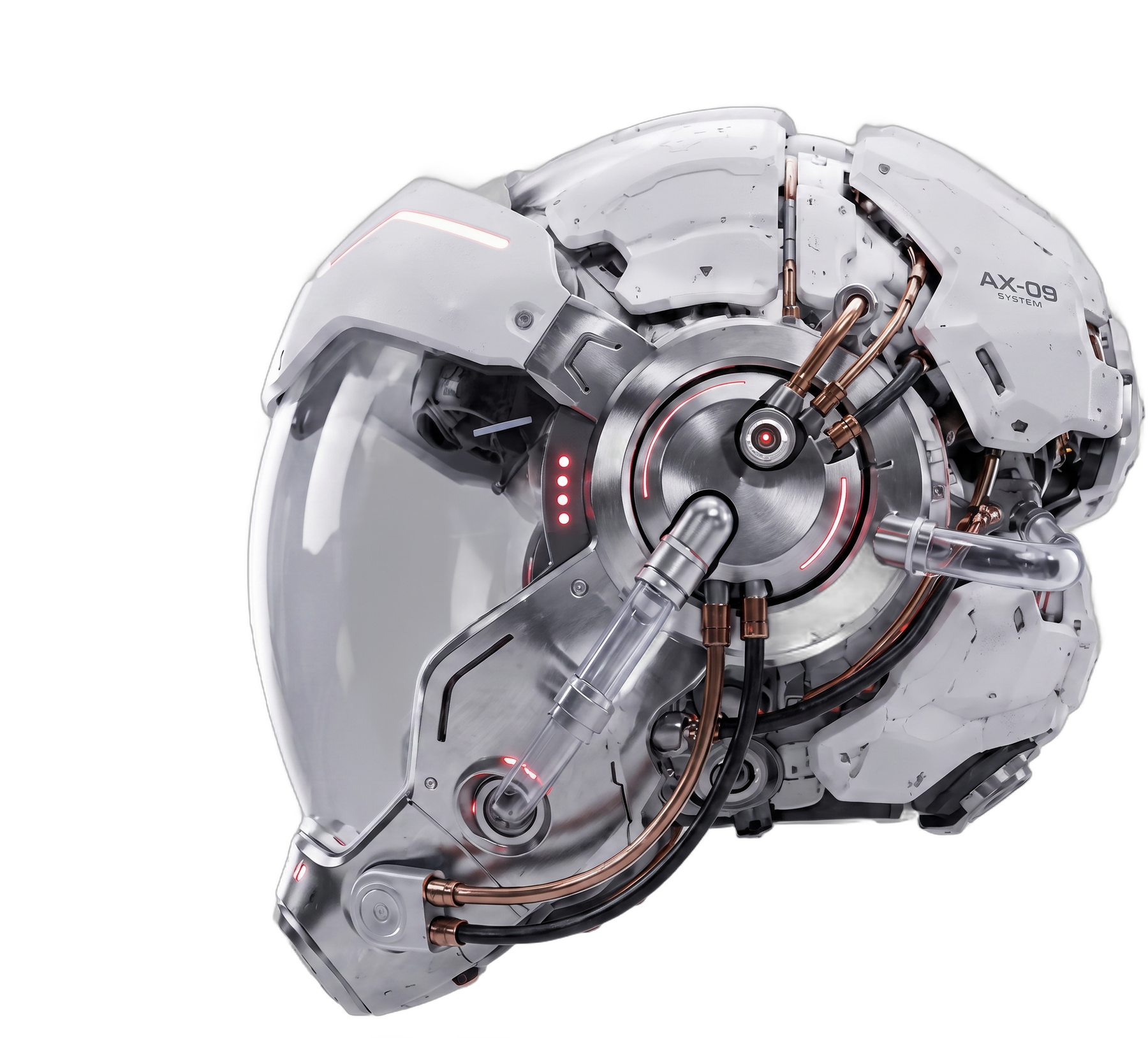 AX-09 helmet with integrated HUD